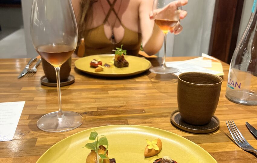 Plant-based fine dining in Ubud after foraging