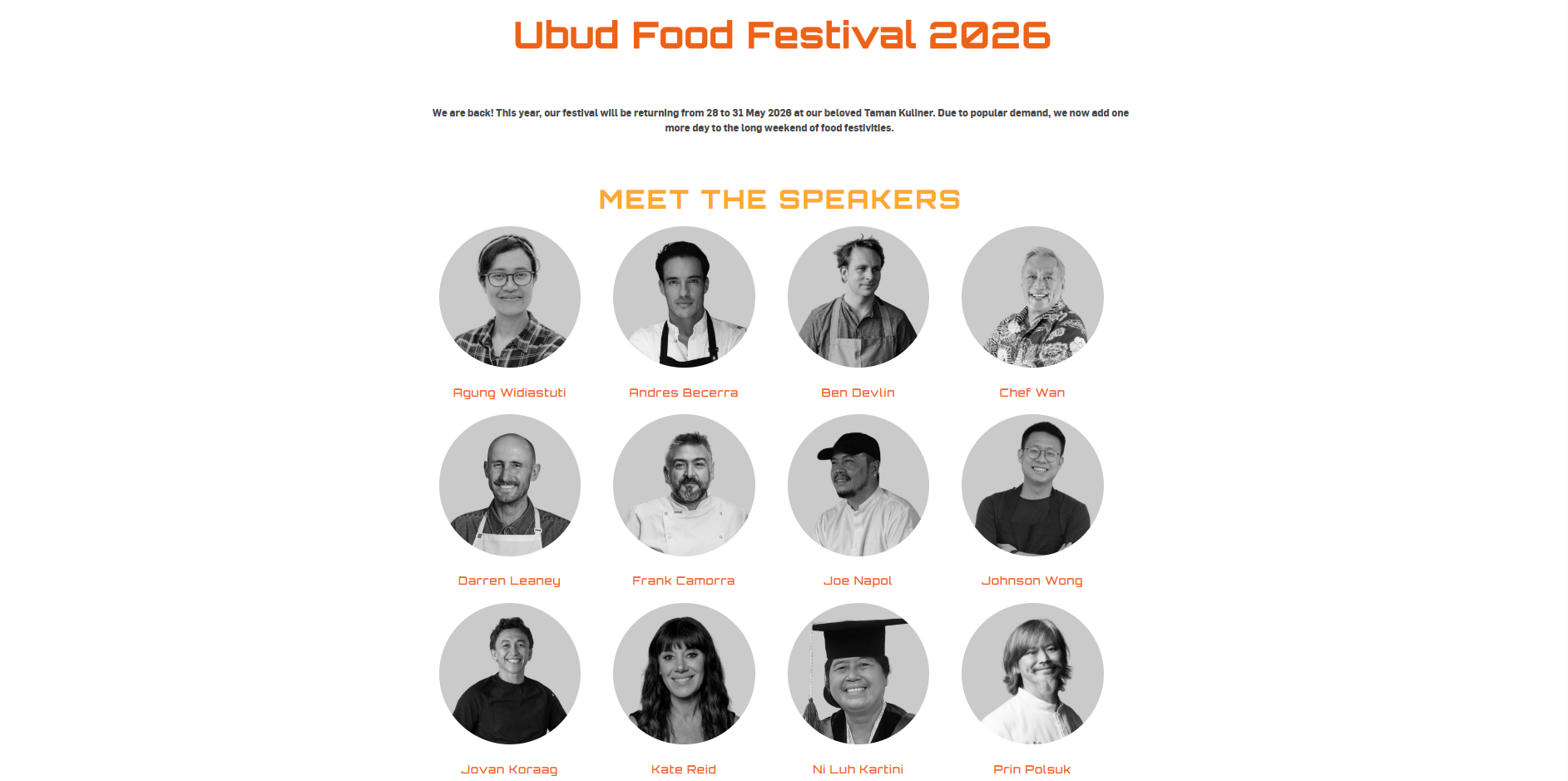 Ubud Food Festival 2026